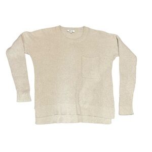 MADEWELL Crew Neck Cotton Blend Sweater - Size M
